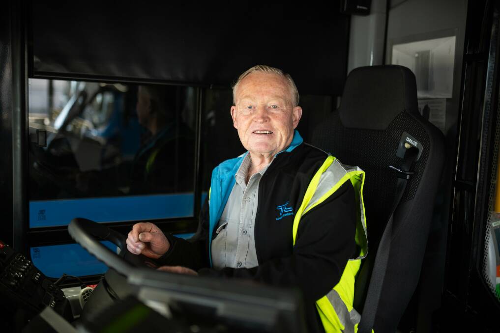 Tony Reardon has been a bus driver in Canberra for 45 years. Picture: Rohan Thomson