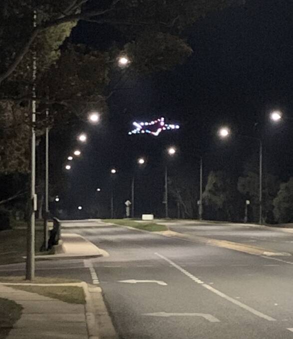 The star hanging in the night sky for Stella. Picture: Suzanne Tunks