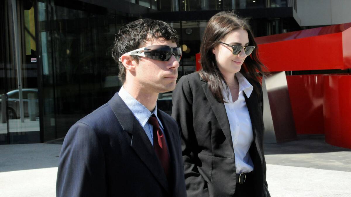 Confessed rapist Jake Versteeg leaves the ACT Supreme Court on Friday morning. Picture: Blake Foden