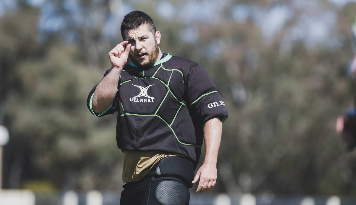 Brumbies hooker Connal McInerney is stoked to be in Wallabies camp. Picture: Dion Georgopoulos