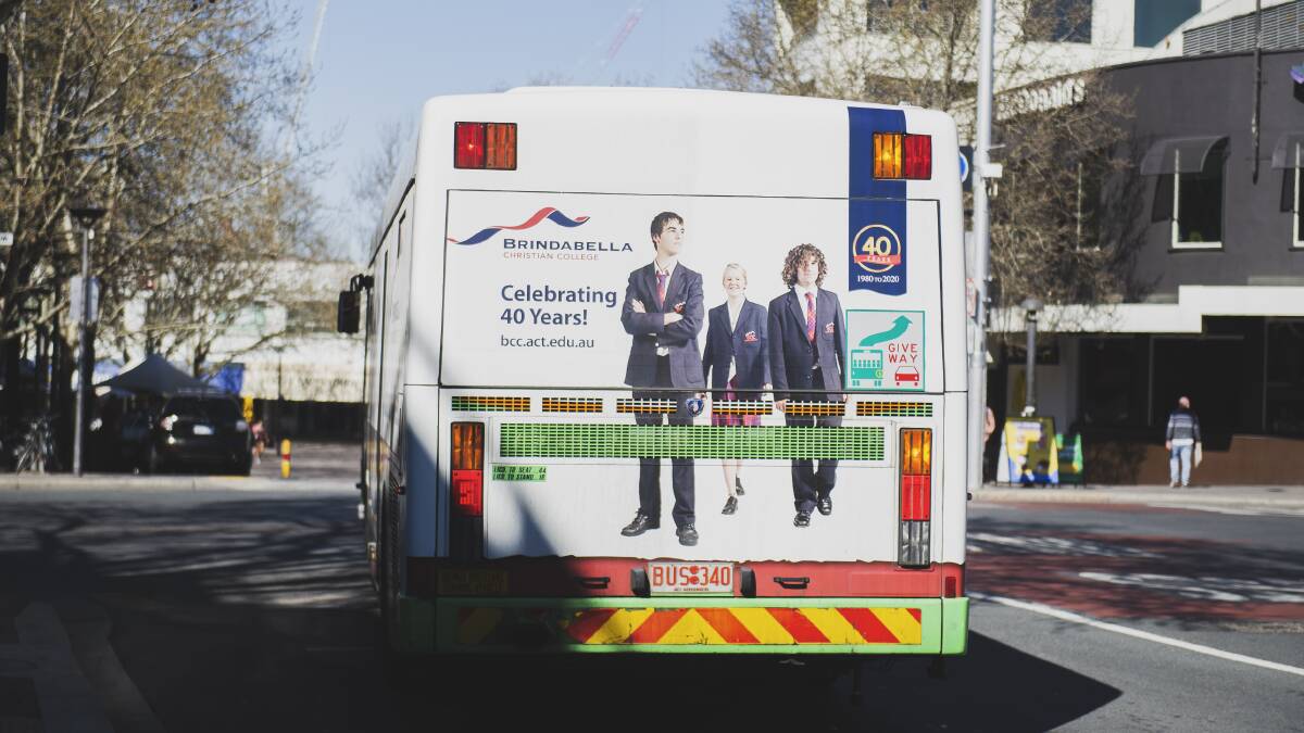 Brindabella Christian College has a high-profile advertising campaign. Picture: Dion Georgopoulos
