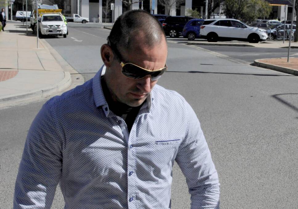 Former Canberra Comanchero chapter commander Peter Zdravkovic arrives at the ACT Supreme Court for the start of his trial. Picture: Blake Foden