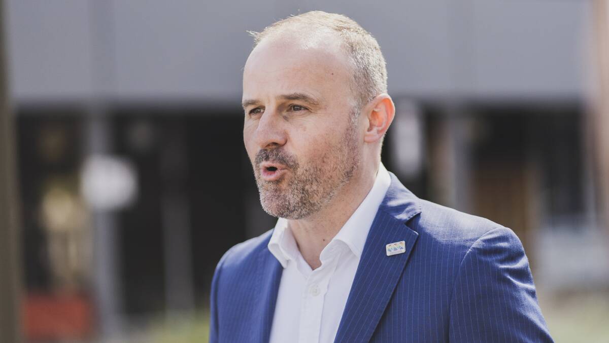 ACT Chief Minister Andrew Barr. Picture: Dion Georgopoulos