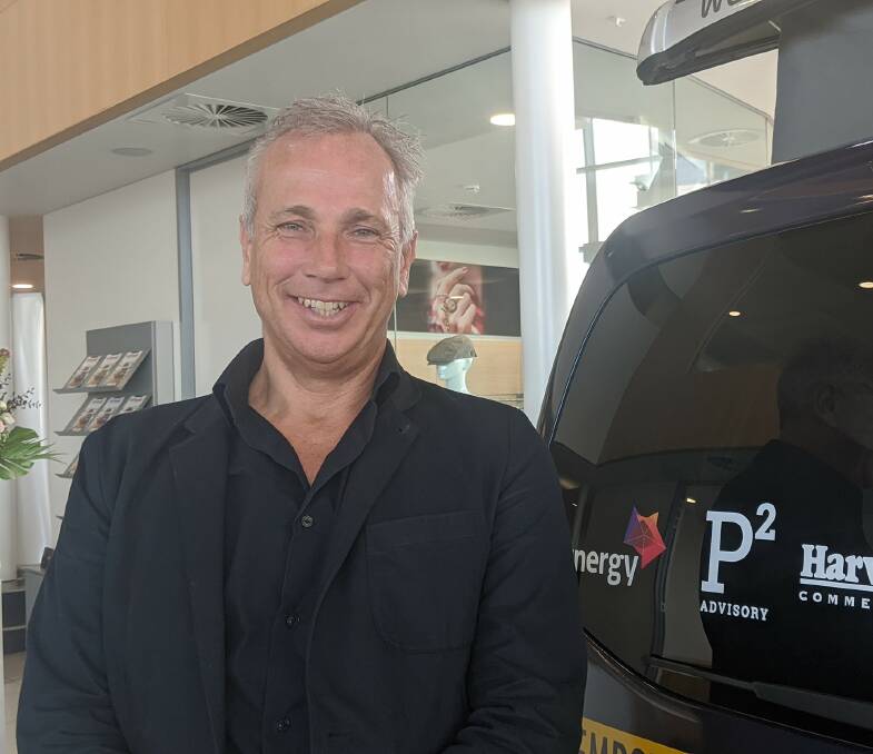 P [Squared] managing director Mark Peatey at the handover.