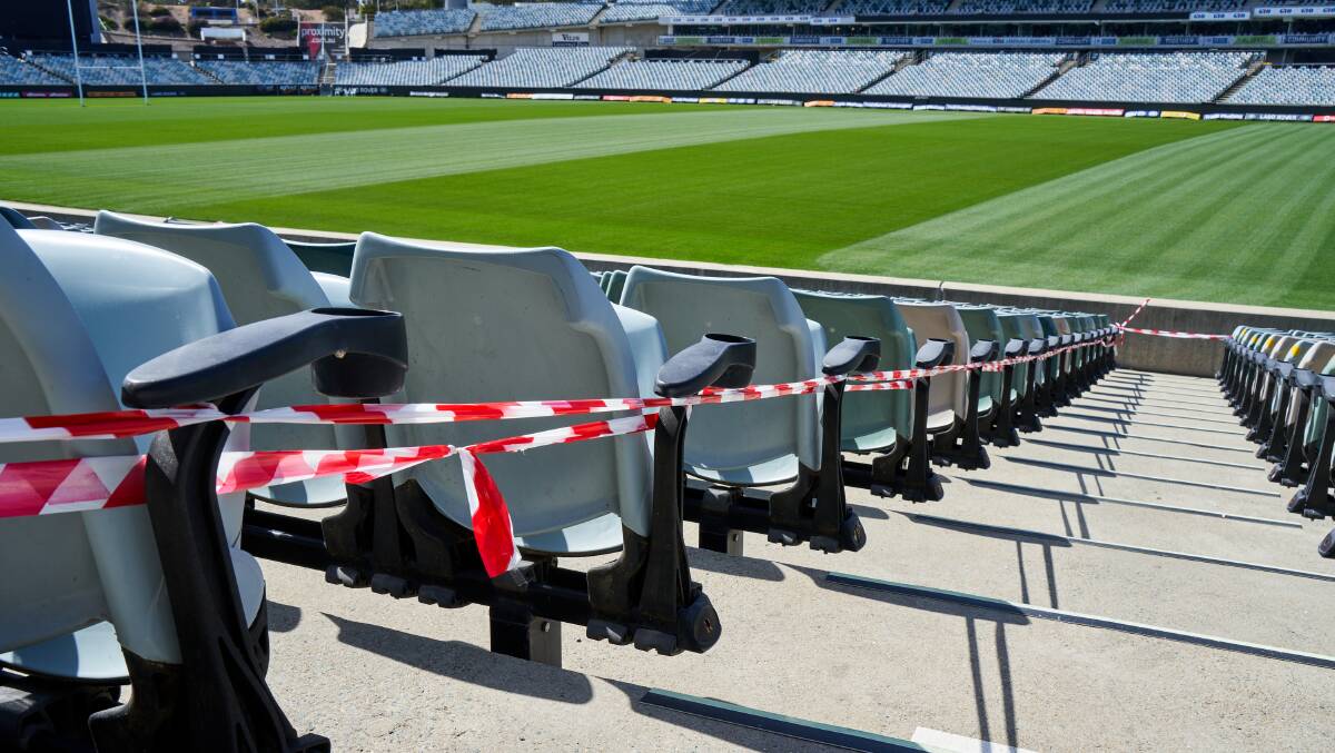 Officials took COVID match day precautions at Canberra Stadium. Picture: Matt Loxton