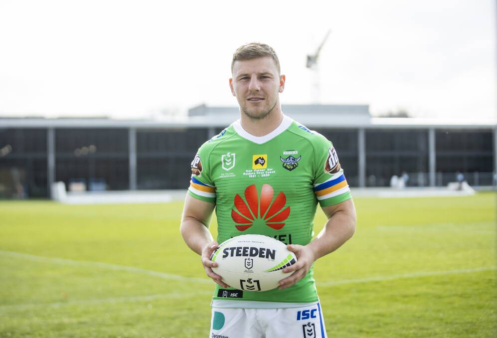 Raiders halfback George Williams is relishing the responsibility of driving the Green Machine. Picture: Sitthixay Ditthavong