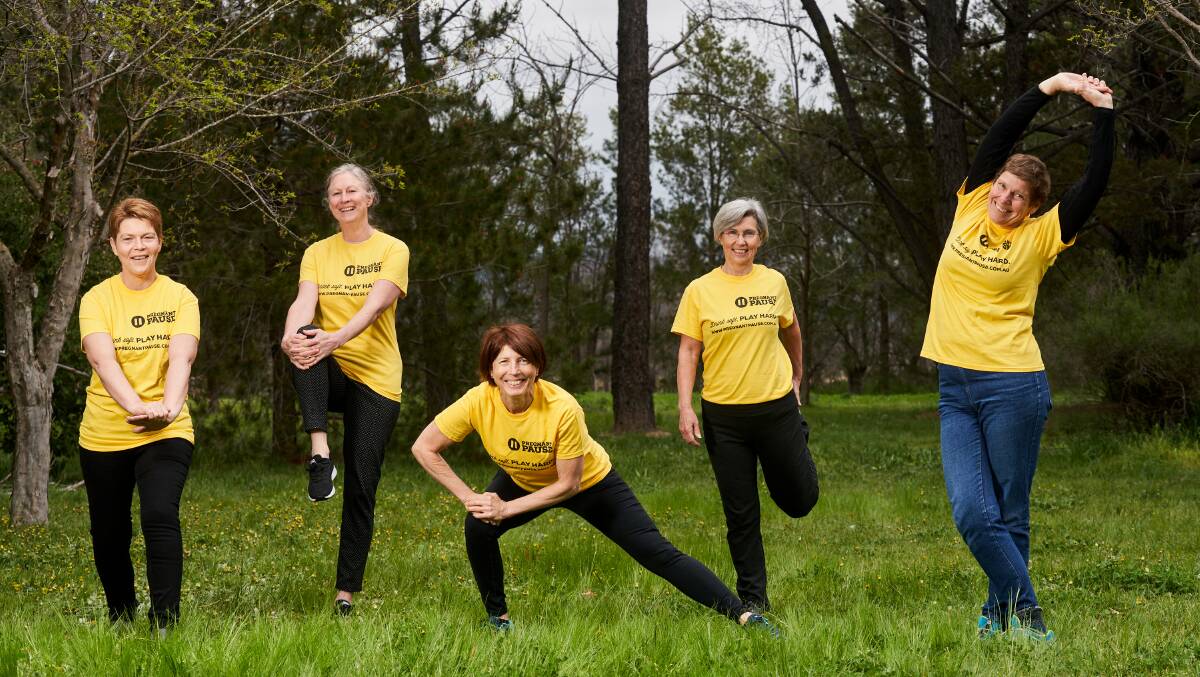 FARE walking team Anne-Maree Bourke, Kate O'Neill, Meredythe Crane, Susan Hickson and Di Martin will be fundraising for Karinya House in the 2020 Mercy Walk for Women. Picture: Matt Loxton