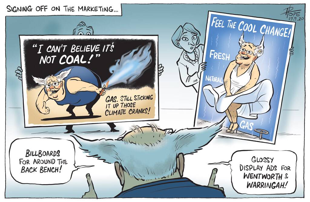 The Canberra Times' editorial cartoon for Saturday, September 19, 2020. 