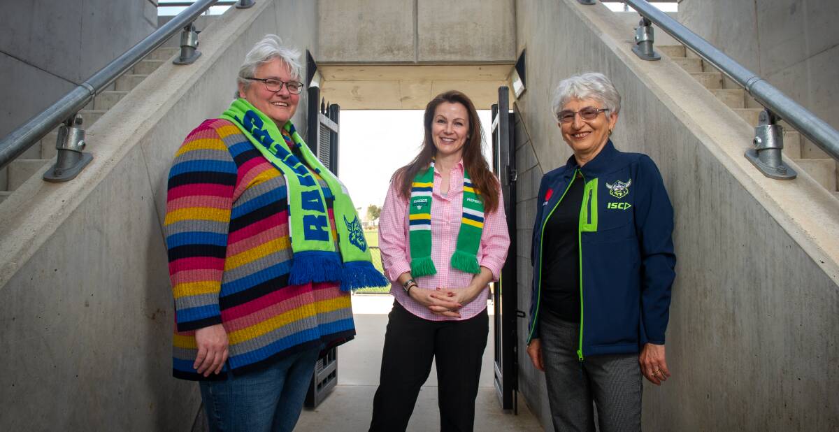 Katrina Fanning, Bronwyn Fagan and Yvonne Gillett are leading the Raiders' charge in the boardroom. Picture: Elesa Kurtz