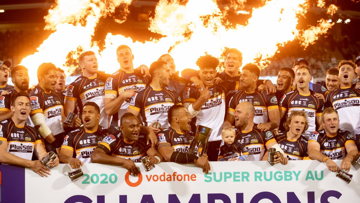 The Brumbies claimed the Super Rugby AU title this year. Picture: Sitthixay Ditthavong