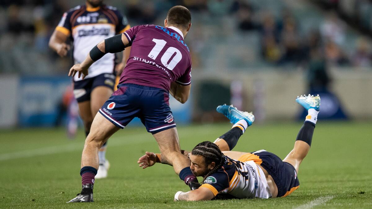 Queensland's No. 10 James O'Connor is eyeing a Wallabies jersey. Picture: Sitthixay Ditthavong