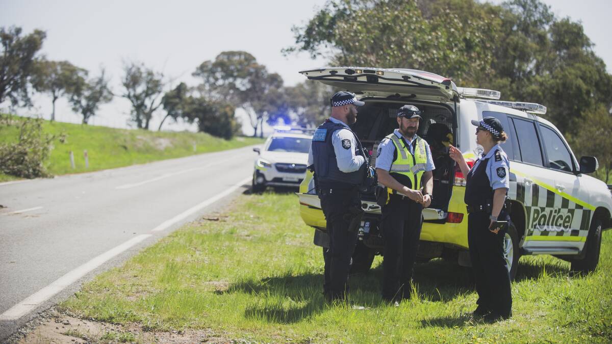 A 40-year-old man died in the crash on Uriarra Road, Denman Prospect. Picture: Dion Georgopoulos