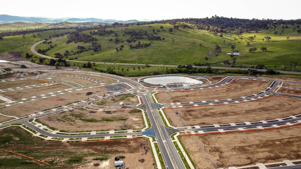 Some 330 blocks of land have been sold at Canberra's newest suburb this year. Picture: Sitthixay Ditthavong