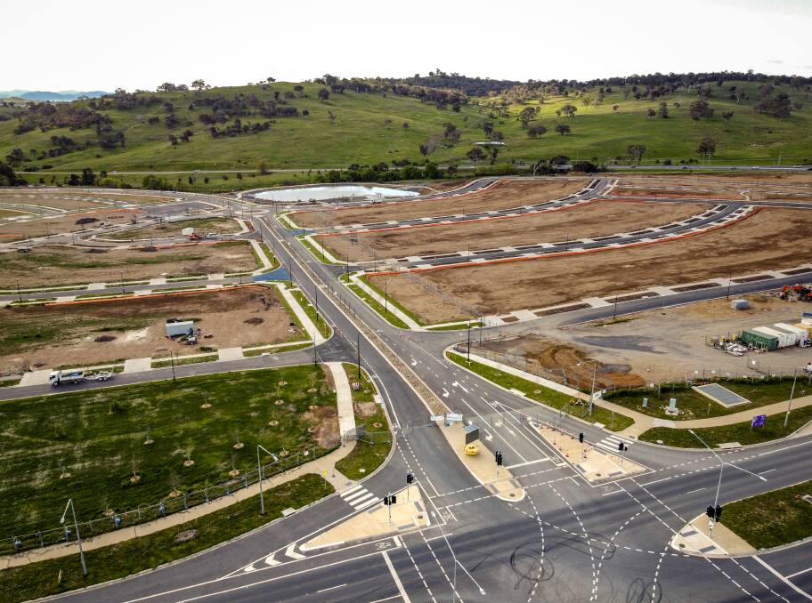 The new suburb of Whitlam. The ACT's land release scheme is designed to cater to population growth. Picture: Sitthixay Ditthavong