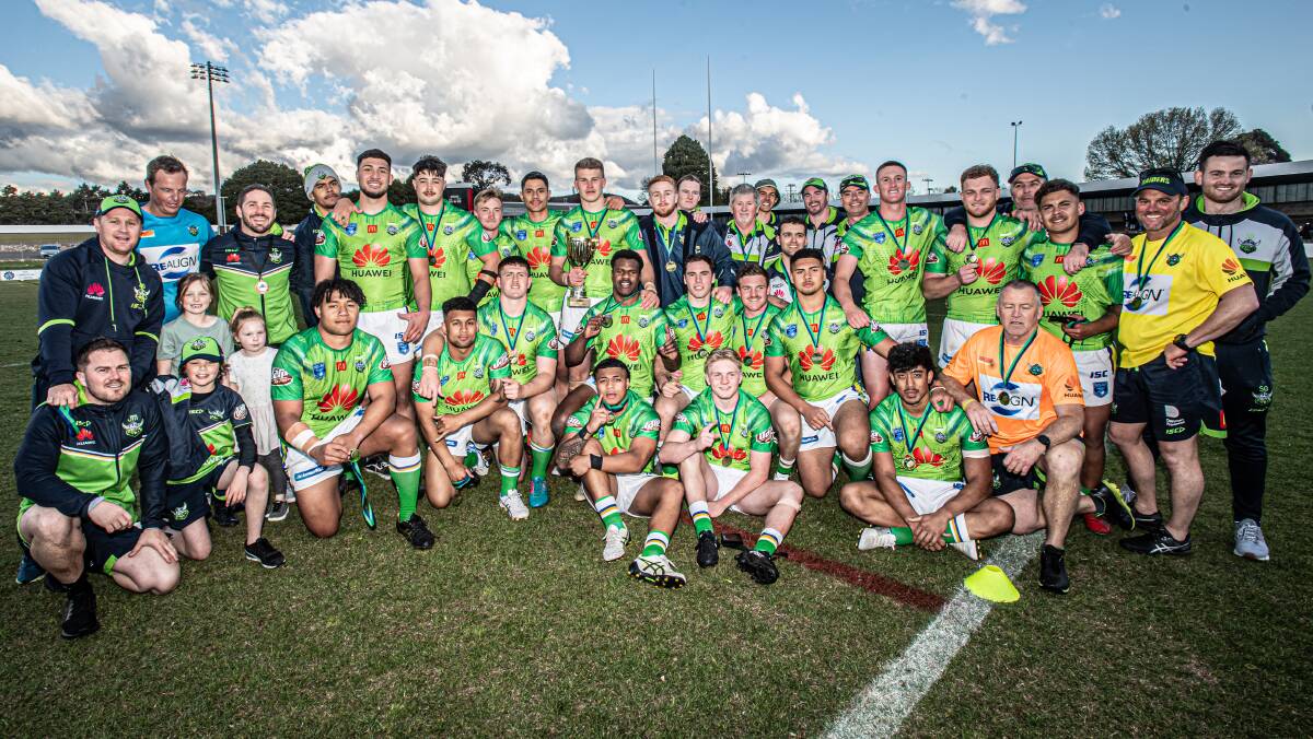 The Canberra Raiders under-20s thrashed the Gungahlin Bulls for the title. Picture: Karleen Minney