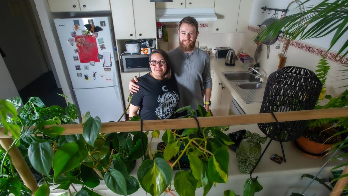 Kingston couple, Daniel Hunter and Lisa Cooper are moving from Canberra to Queanbeyan to a house with land. Picture: Karleen Minney
