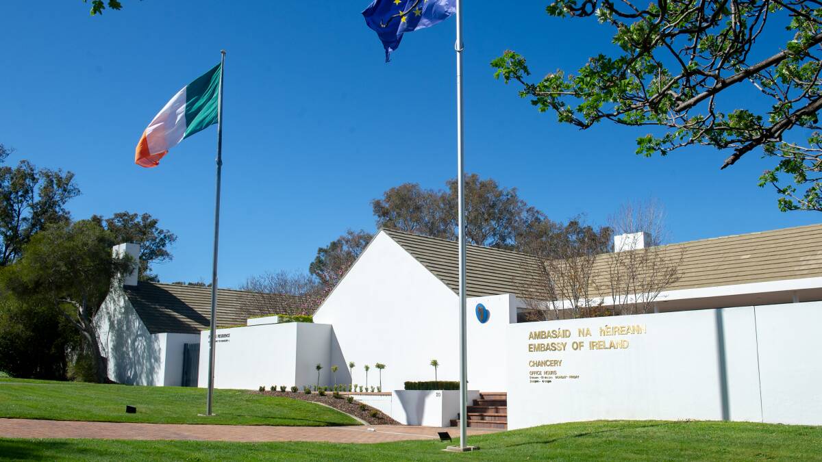 The Irish embassy in Canberra. Picture: Elesa Kurtz