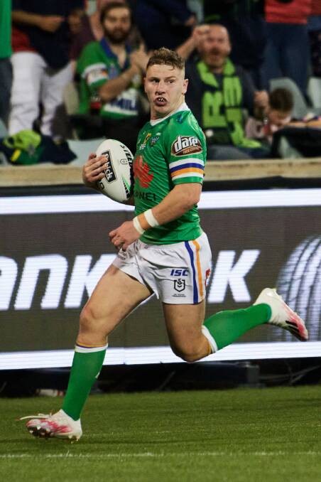 Raiders halfback George Williams is relishing the chance to steer the Green Machine. Picture: Matt Loxton