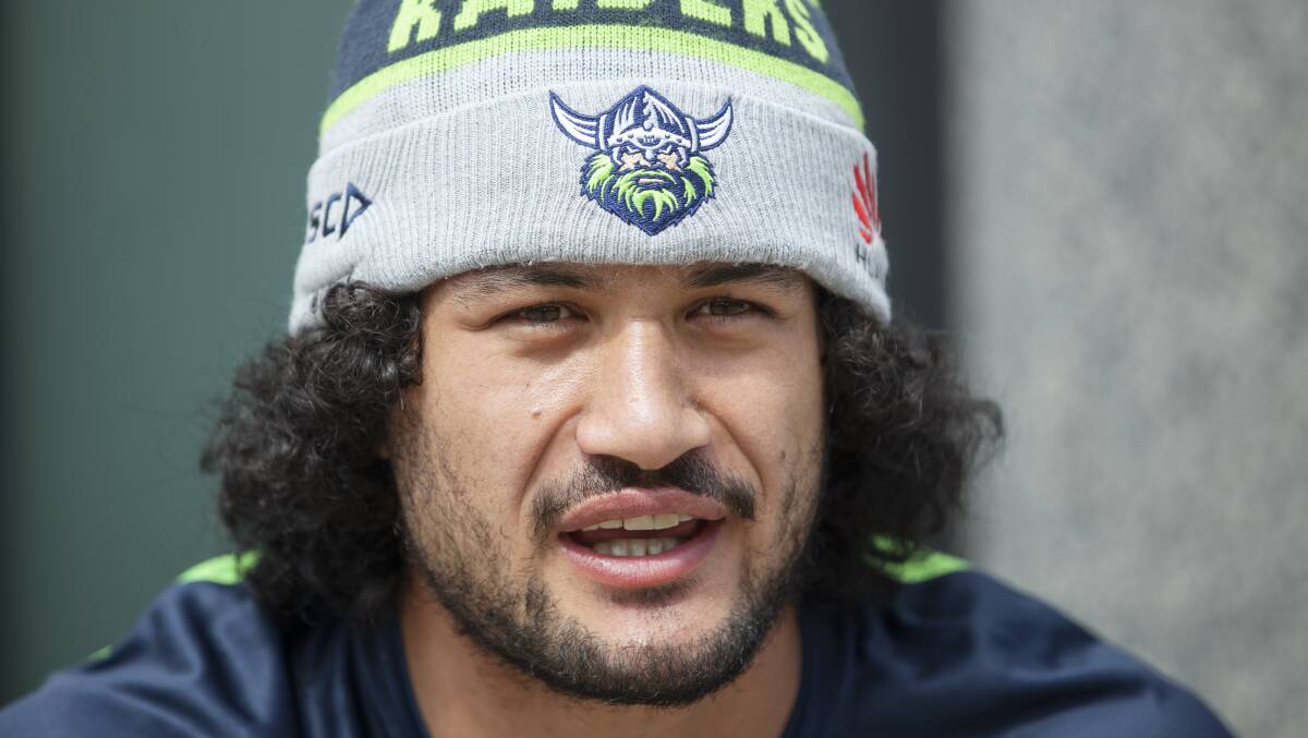 Corey Harawira-Naera joined the Raiders midway through the 2020 season. Picture: Sitthixay Ditthavong