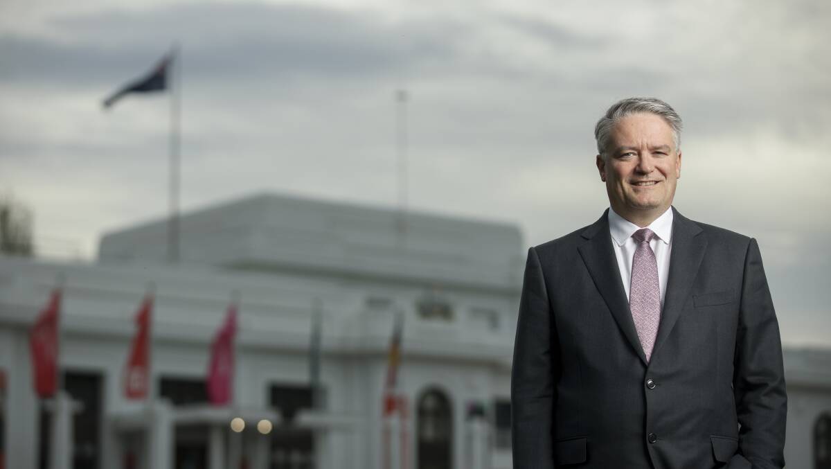 Finance Minister Mathias Cormann at the Museum of Australian Democracy at Old Parliament House on Monday afternoon. Picture: Sitthixay Ditthavong 