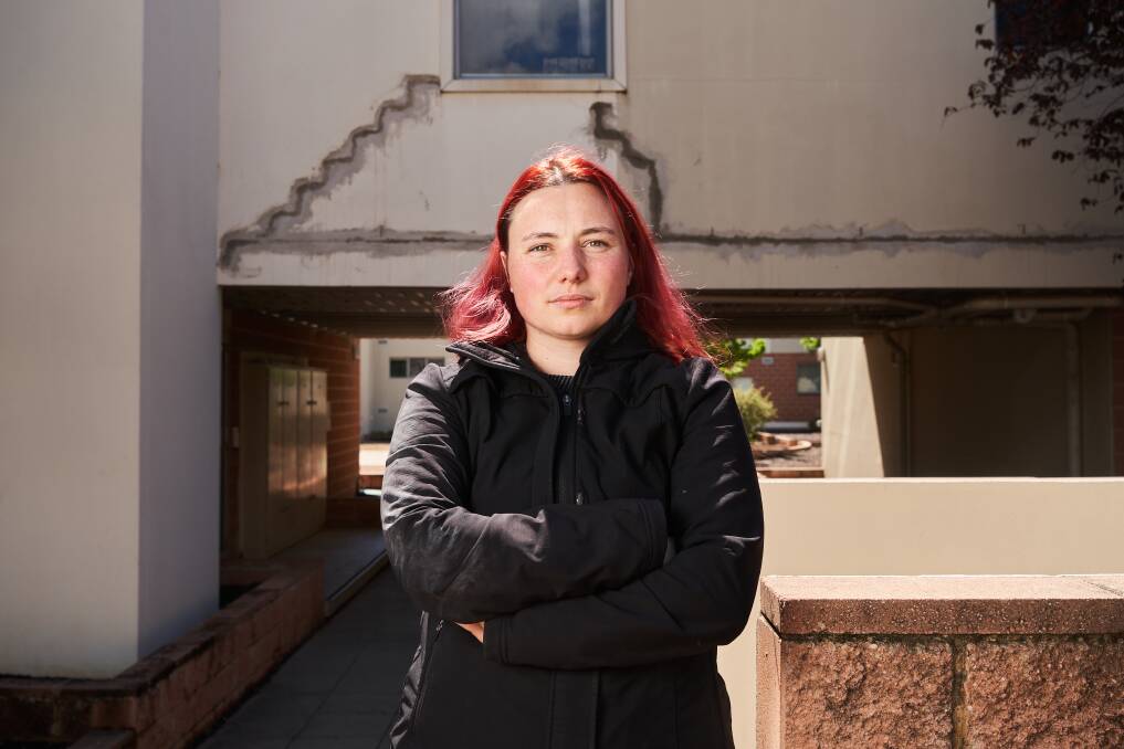 Elara apartment Melanie Bicket described being filled with "hopelessness and fear" at the prospect of being stuck living in a defect-ridden building. Picture: Matt Loxton