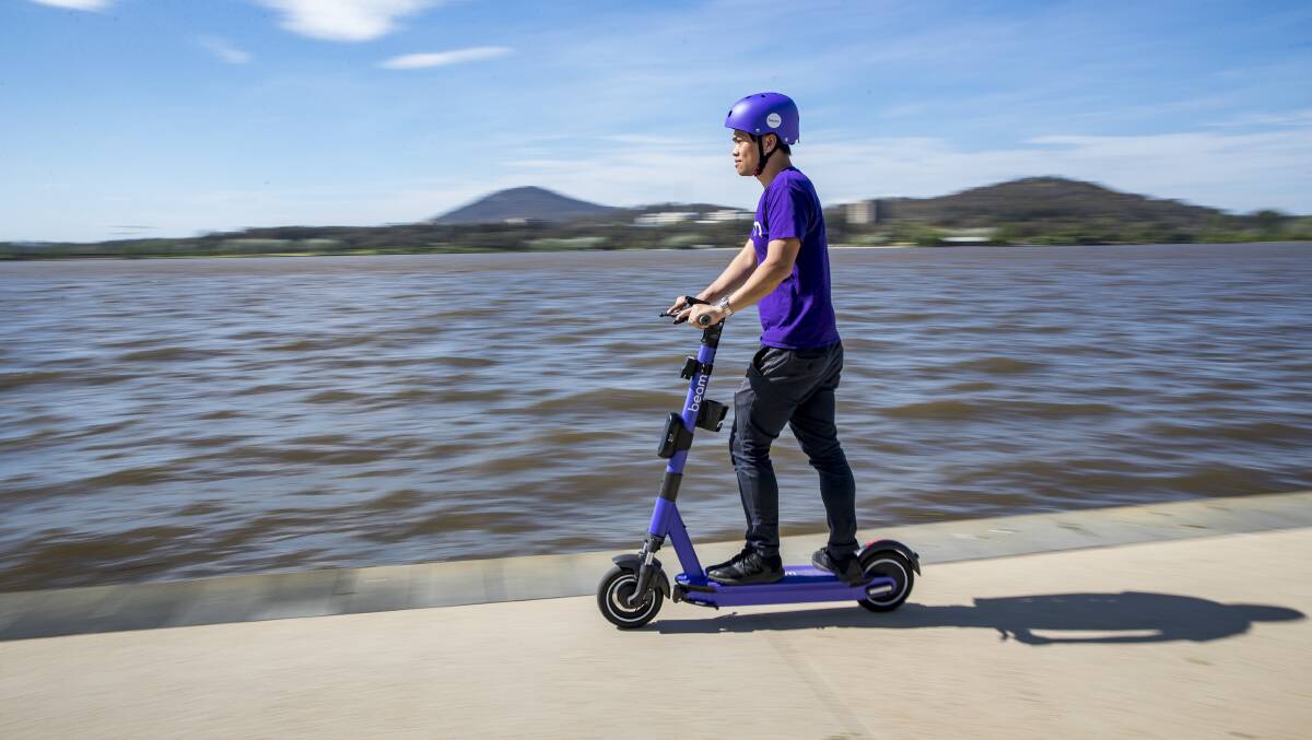 Beam will be the second operator of e-scooter services in Canberra. Picture: Sitthixay Ditthavong