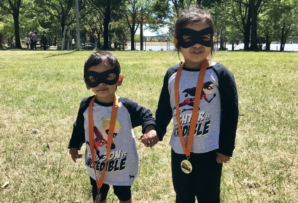 Anakin with sister Ariana at the Walk for Prems last year.