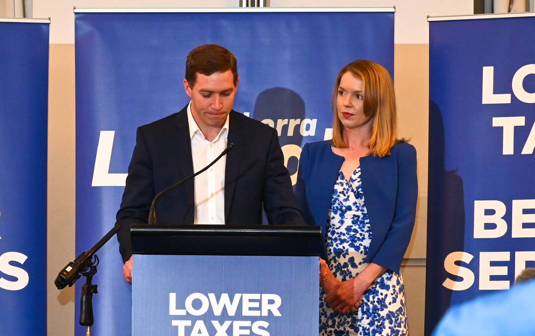 Liberal leader Alistair Coe has not spoken publicly since Saturday's ACT election defeat Picture: Elesa Kurtz 