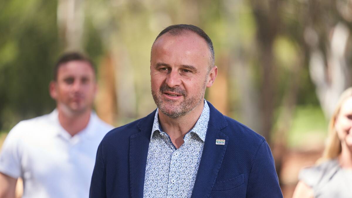 Chief Minister Andrew Barr. Picture: Matt Loxton