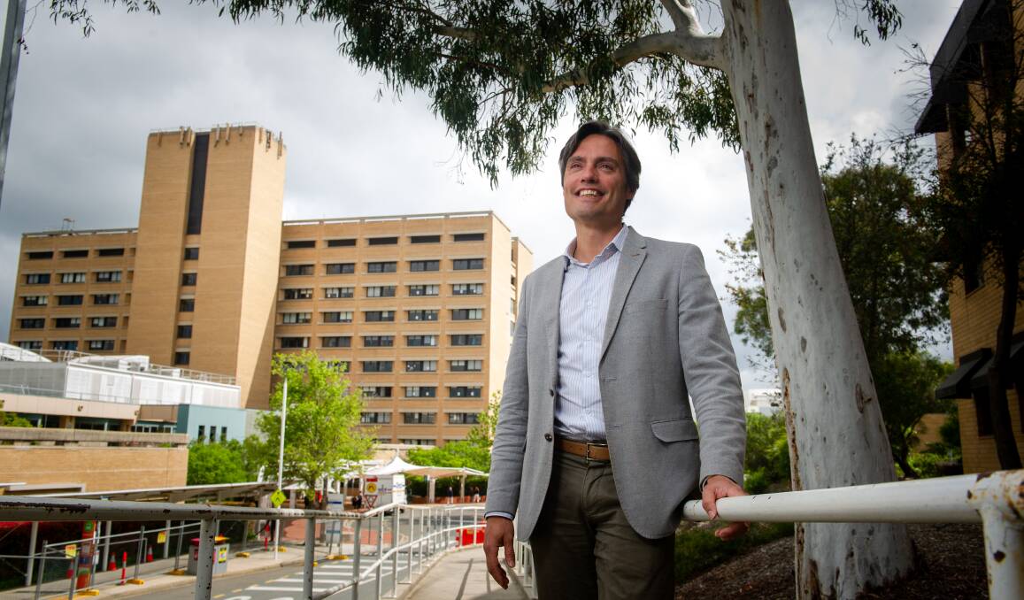 Deputy chief medical officer Dr Nick Coatsworth is returning to Canberra Hospital in a new role with Canberra Health Services. Picture: Elesa Kurtz 