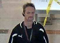 A CCTV image of Deane Richard Roach posted on Facebook when officers were trying to identity him in relation to an incident at Coles. Picture: ACT Policing