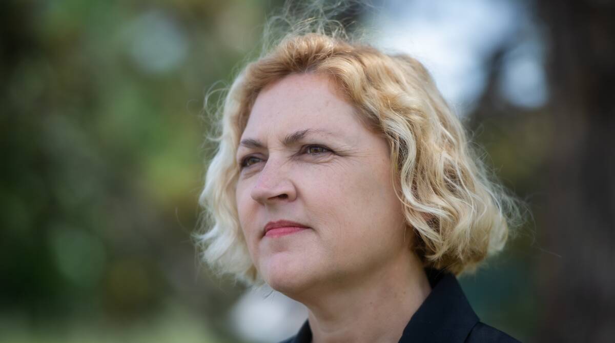 ACT Greens minister and member for Murrumbidgee Emma Davidson, who says the temporary car park at Cooleman Court is a poor planning decision. Picture: Karleen Minney