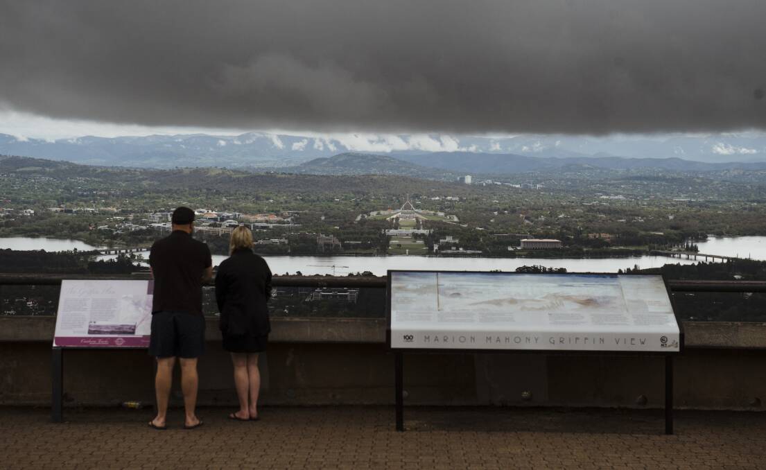October rainfall records were smashed in parts of Canberra. Picture: Dion Georgopoulos