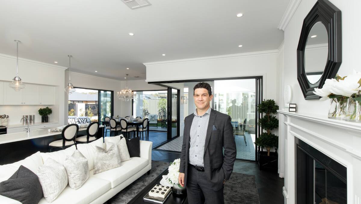 McDonald Jones Homes general manager ACT Jason Bisa at his new display suite in Googong. Picture: Sitthixay Ditthavong 