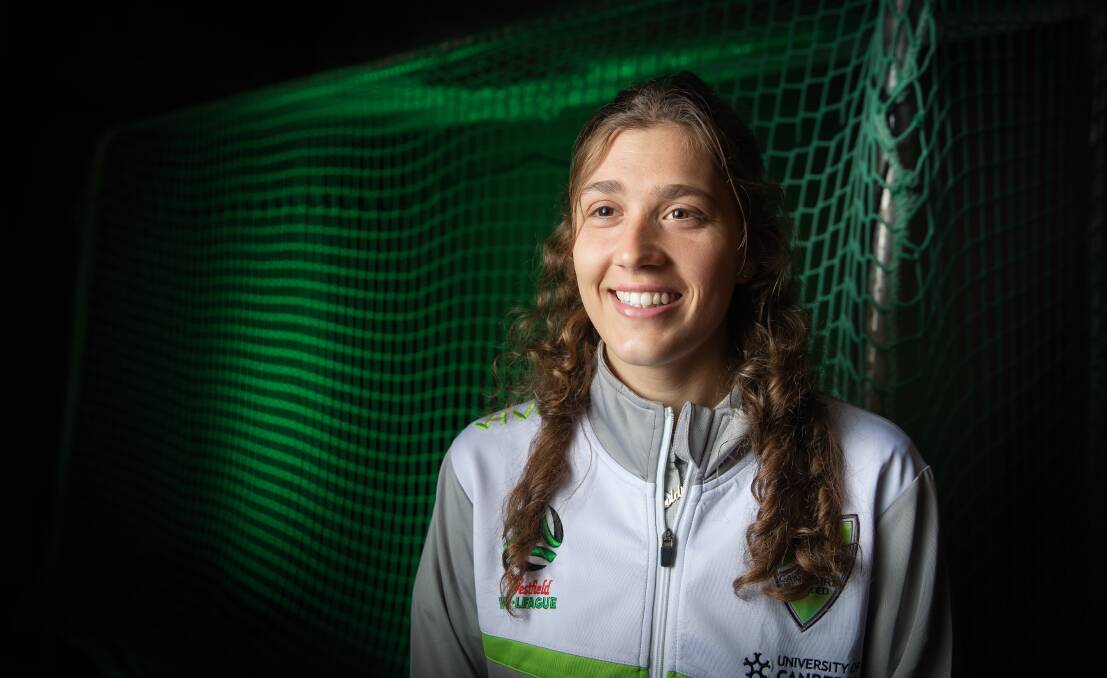 Canberra United's Rachael Goldstein is building on her W-League debut this season. Picture: Sitthixay Ditthavong