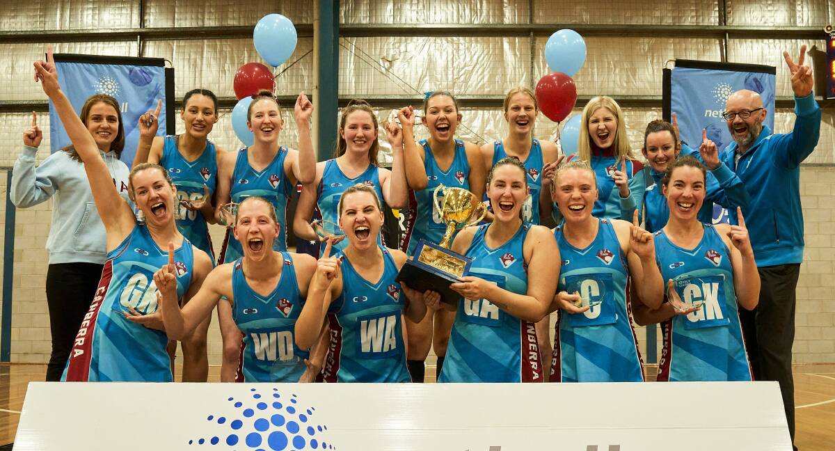 Canberra claimed the Netball ACT crown with a win over Arawang in the grand final. Picture: Matt Loxton