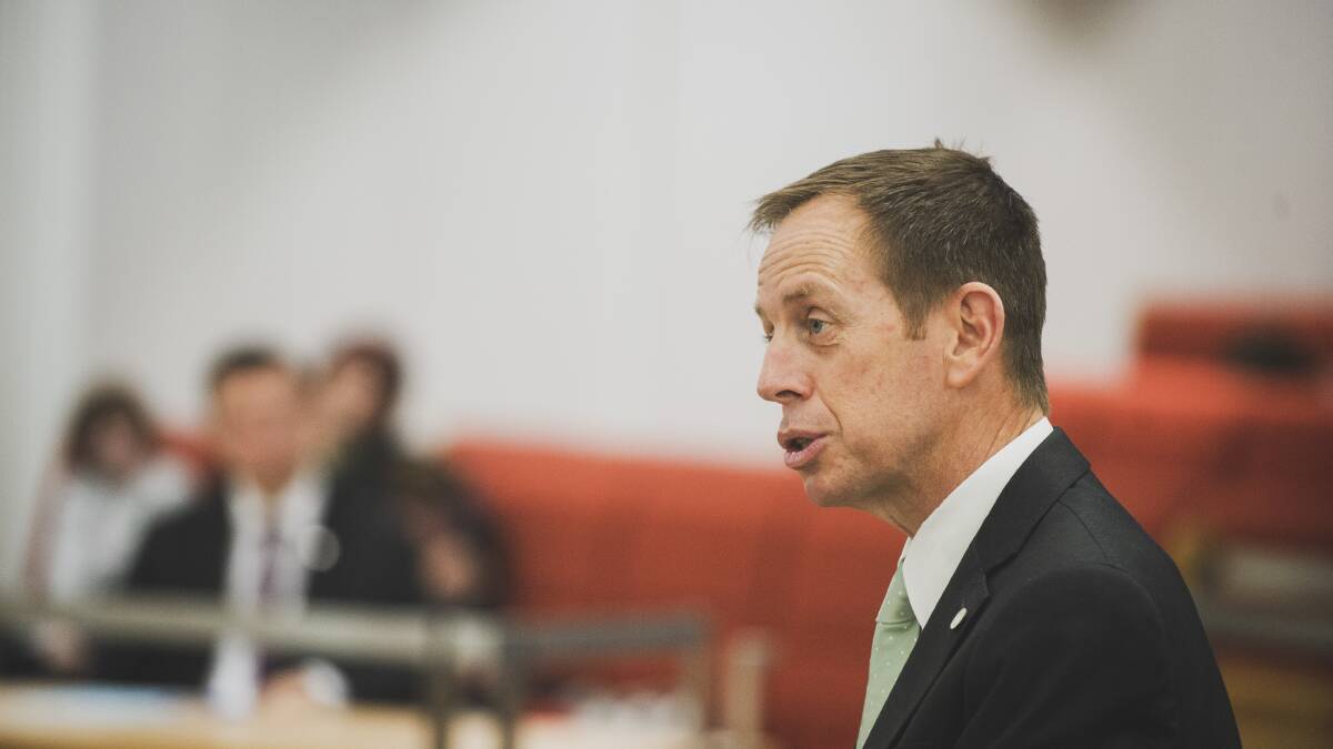 ACT Greens leader Shane Rattenbury. Picture: Dion Georgopoulos 