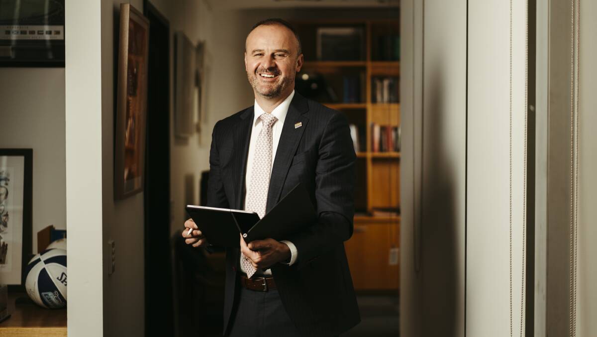 ACT Chief Minister Andrew Barr will hand down his ninth ACT budget on Tuesday. Picture: Dion Georgopoulos