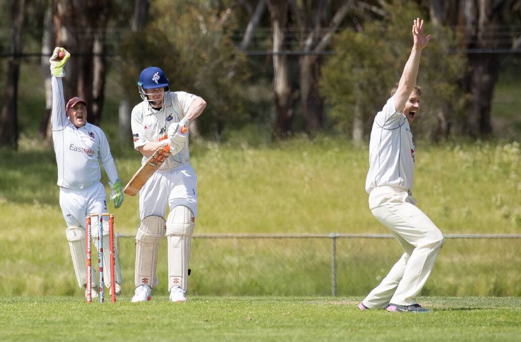Western District bowler Scott Murn didn't get Queanbeyan's Brad Smith this time. But he would later on the way to taking 5-40 off 19 overs on Saturday. Picture: Sitthixay Ditthavong