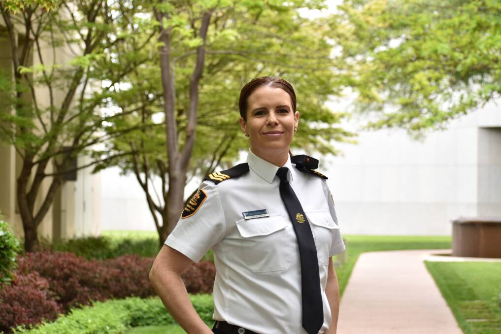 Parliament House security officer Leisha Armstrong. Picture: Supplied