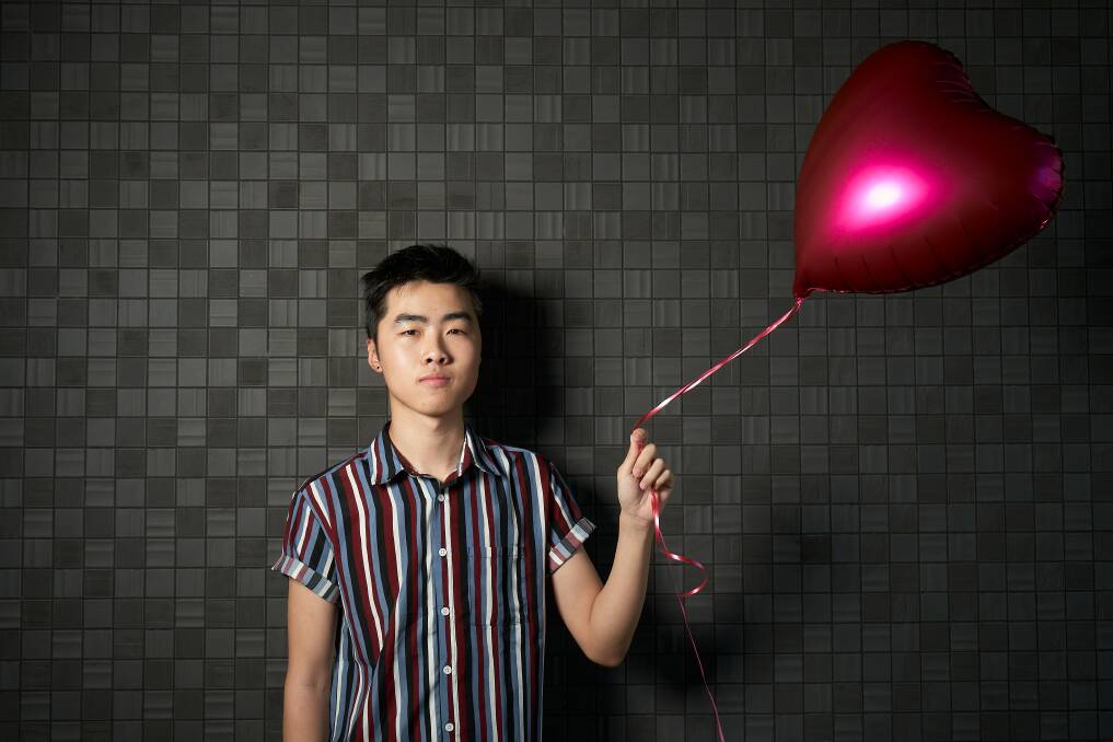ANU Queer society's Vincent Li who has not been able to donate blood due to Australia's current blood donation policy. Picture: Matt Loxton