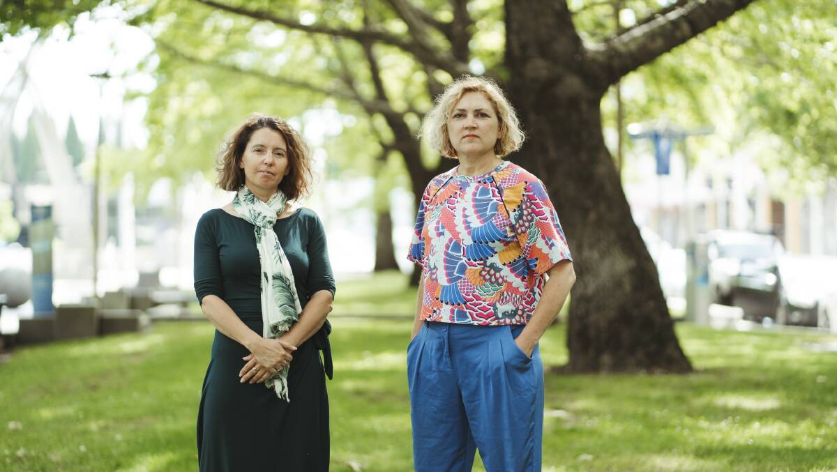 New Greens ministers Rebecca Vassorotti and Emma Davidson. Picture: Dion Georgopoulos