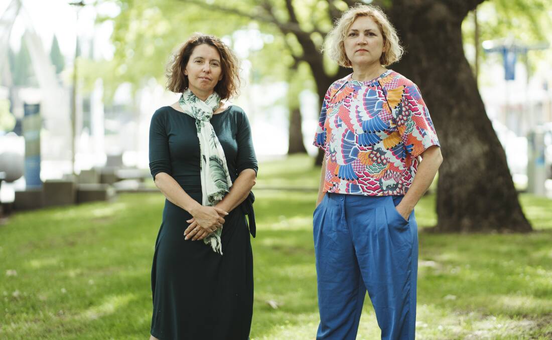 New Greens ministers Rebecca Vassarotti and Emma Davidson. Picture: Dion Georgopoulos