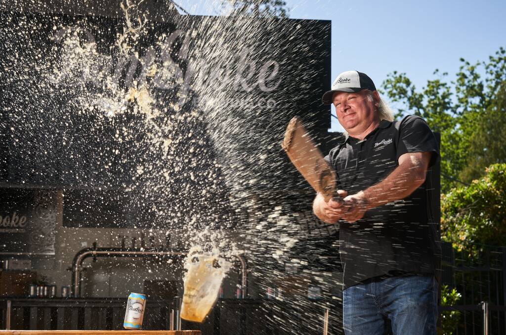BentSpoke Co-owner Richard Watkins is excited for their latest beer to be available at Manuka Oval for the cricket this summer. Picture: Matt Loxton