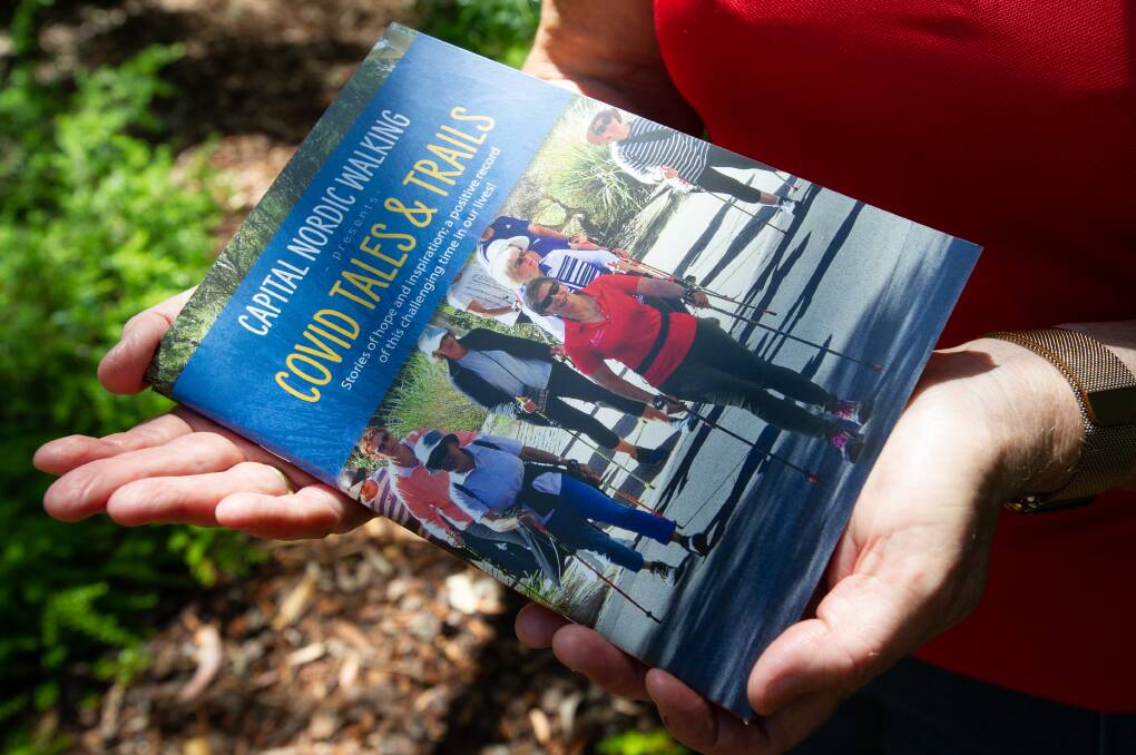 The Nordic Walking community's release of their booklet, COVID Tales and Trails. Picture: Elesa Kurtz