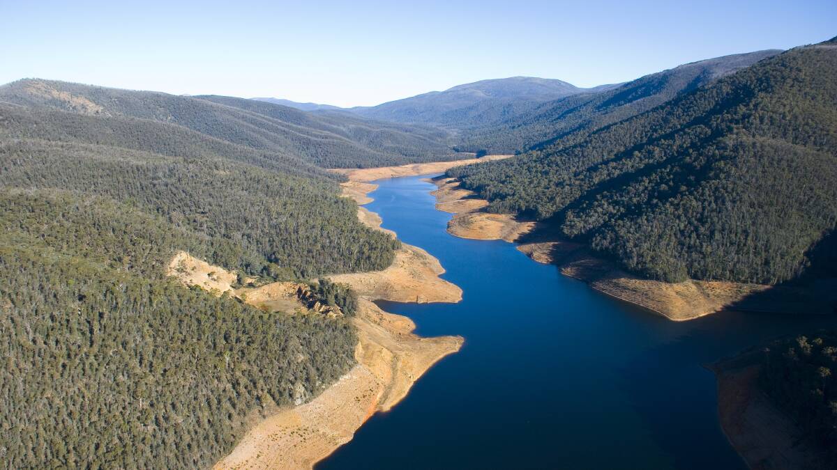 The Corin Dam catchment in 2008, at the tail end of the Millennium drought. Picture: Supplied