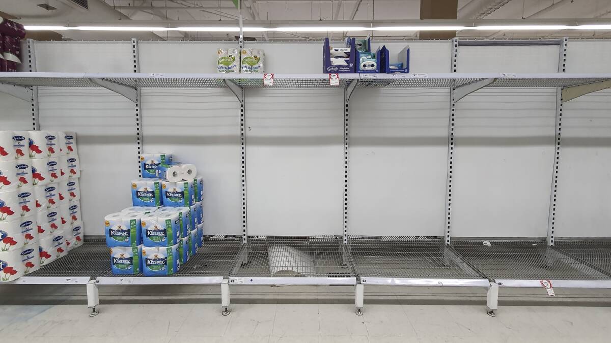 During the coronavirus outbreak in 2020, some Canberra shops experienced a shortage of toilet paper for several weeks. Picture: Sitthixay Ditthavong