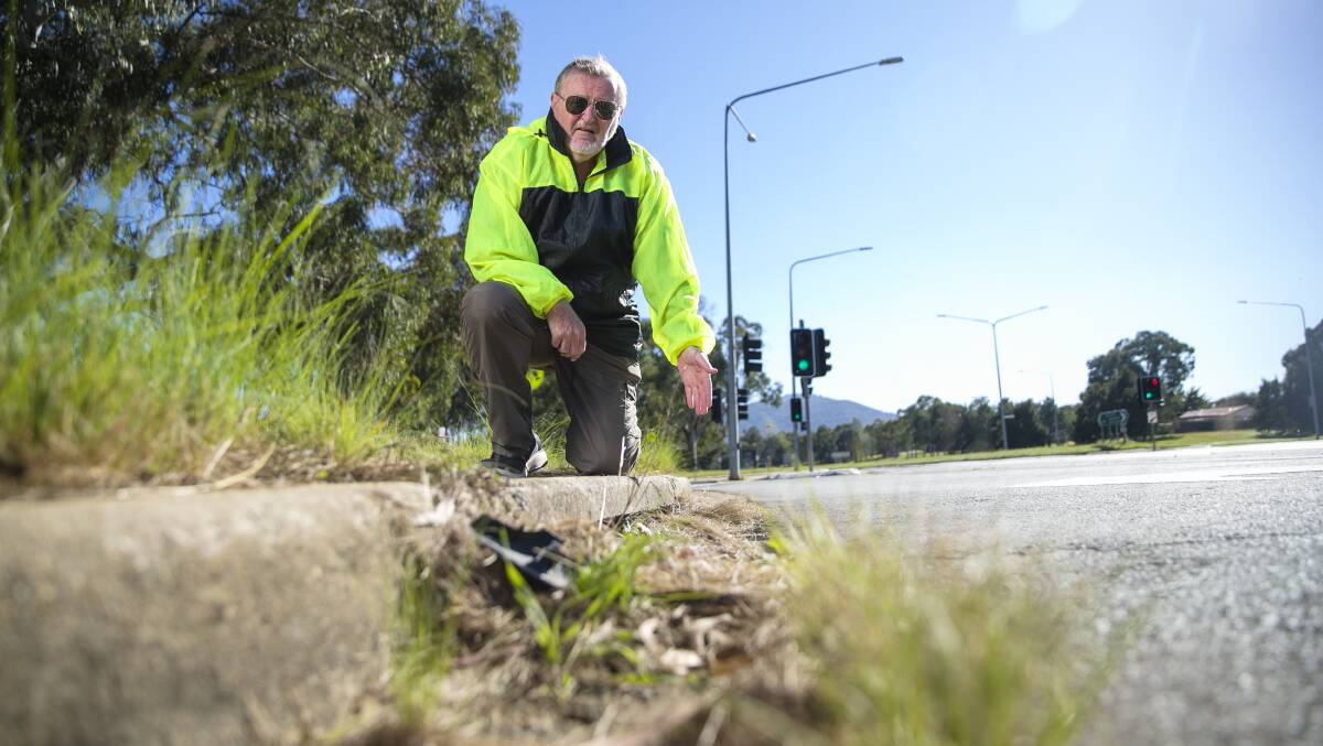 Russell Morison has questioned a decision to invest millions in restoring the lakes while failing to ensure government contractors are collecting grass clippings. Picture: Keegan Carroll