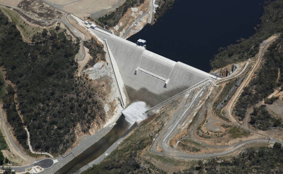 Construction of the Enlarged Cotter Dam was necessitated by the serious drought conditions within the ACT. Picture: Supplied