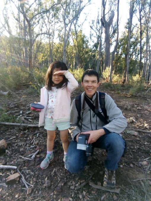 Miuko and David Wong on Black Mountain. Picture: Supplied